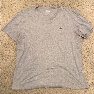 Mens lacoste v-neck t-shirt